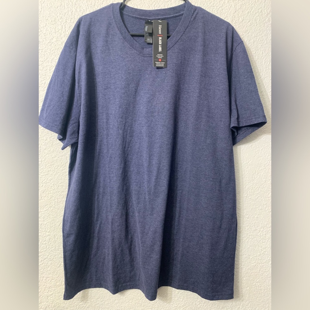 Hanes Classic Navy Short Sleeve Tee